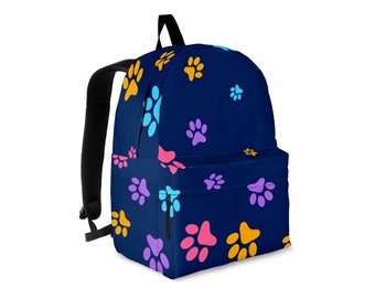 paw print backpack