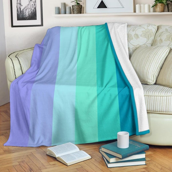 Neptunic Blanket / Neptunic Fleece Blanket / Nomascsexual Throw Blanket / Nonbinary Cozy Blanket / Neptunic Adult Blanket