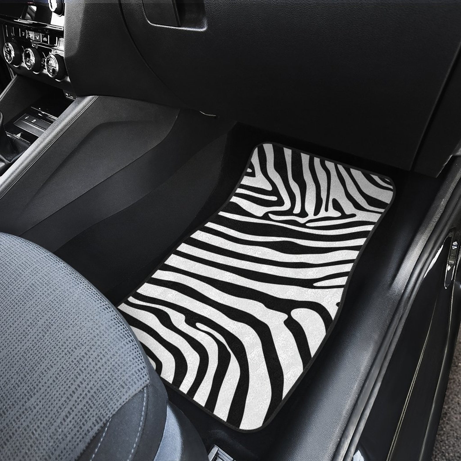 Zebra Car Mats / Zebra Car Mats / Zebra Front Car Mats / Zebra Etsy