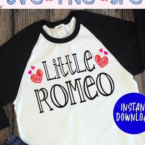 Little Romeo Svg, Boys Valentines day, Valentine Day svg, Valentine svg, Valentines Day Shirt Svg, svg File for Cricut, Valentine Design svg