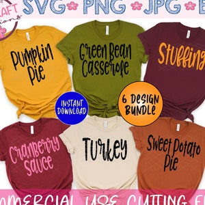 Thanksgiving Family Shirts svg, Family Thanksgiving svg, Thanksgiving Dinner svg, Thanksgiving Sides svg, Thanksgiving Ingredient svg