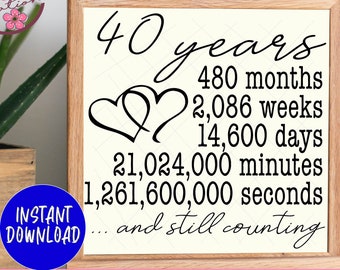 Free Free 81 40Th Wedding Anniversary Svg SVG PNG EPS DXF File