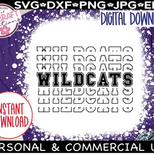Wildcats svg, Wildcats Football SVG, Wildcats Football Mom svg, Wildcats Mascot svg, Wildcats Cheer Svg, Go Wildcats, Wildcats Pride svg