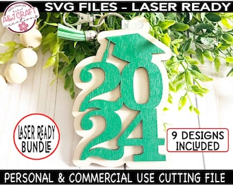 Portachiavi di laurea in formato SVG BUNDLE, file Laser di laurea, Laurea 2024, Classe del 2024, File di laurea, Portachiavi di laurea, Laser di laurea in formato SVG