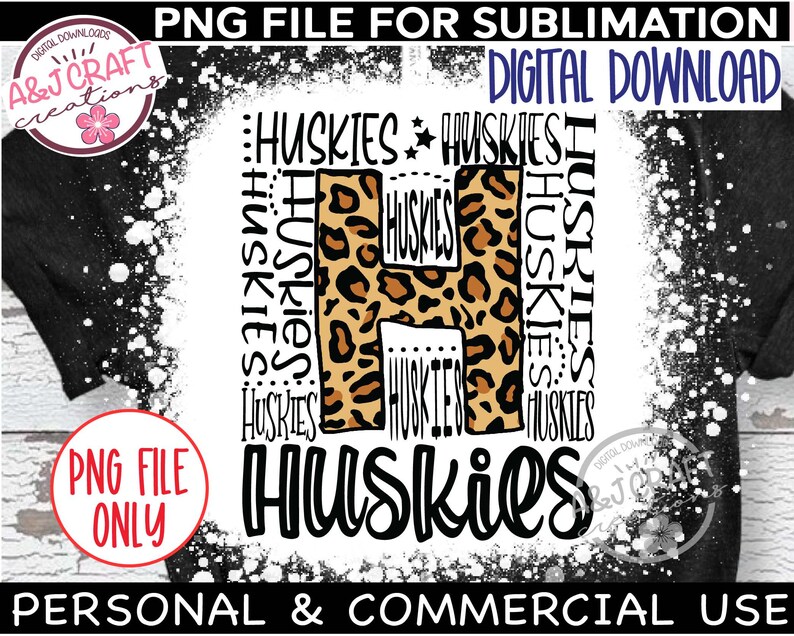 Husky M Lettering HUSKIES PNG, Huskies Football Png, Huskies Typography Png, Huskies ...