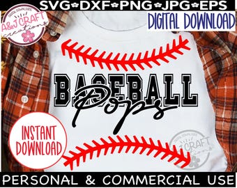 Pops de beisebol SVG, Design de vovô de beisebol, Papai de beisebol SVG, Vovô SVG de beisebol, Arquivo de corte de Pops de beisebol, Vovô de estádio