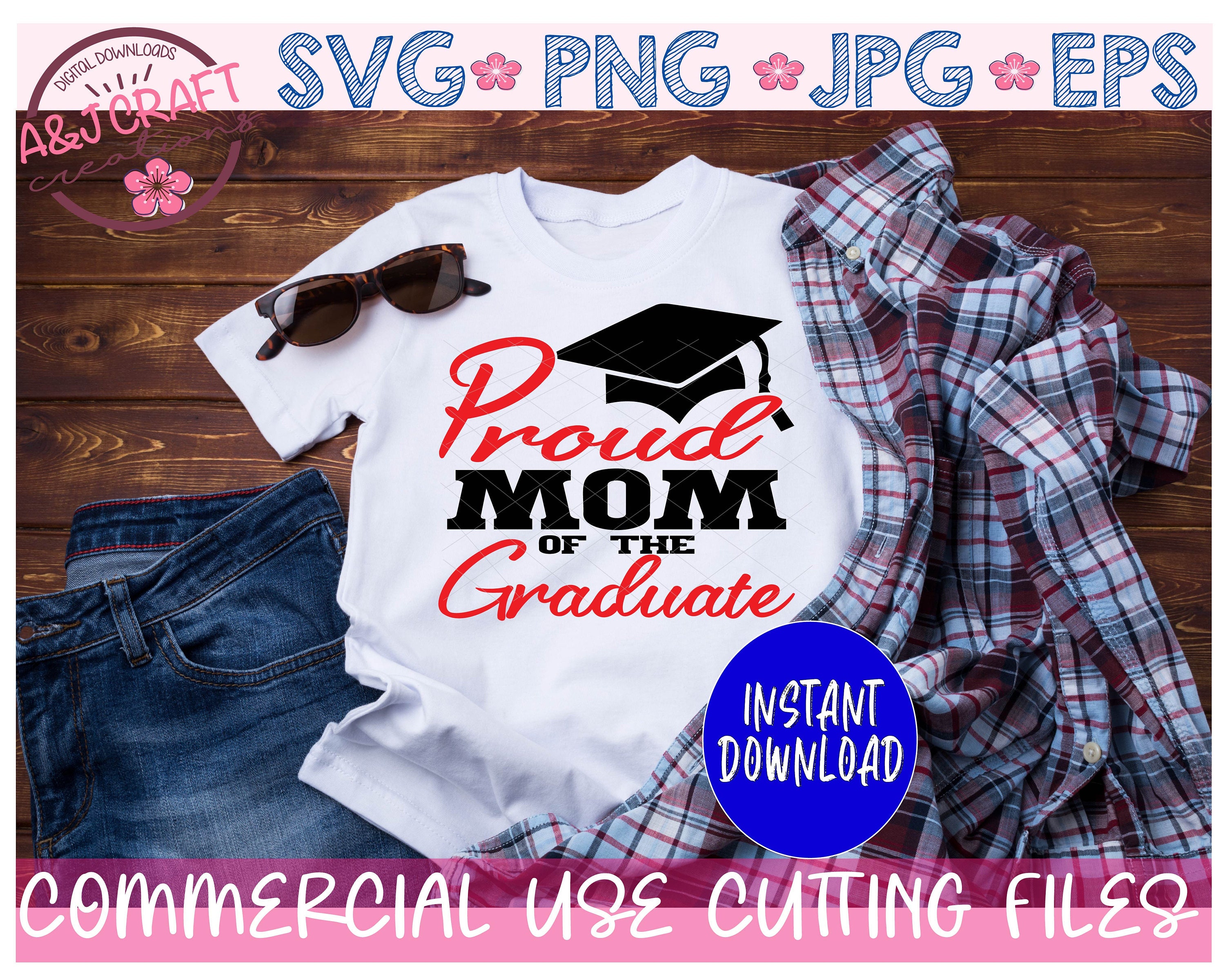 Download Proud Mom of the Graduate SVG Proud Mom of Graduate family | Etsy
