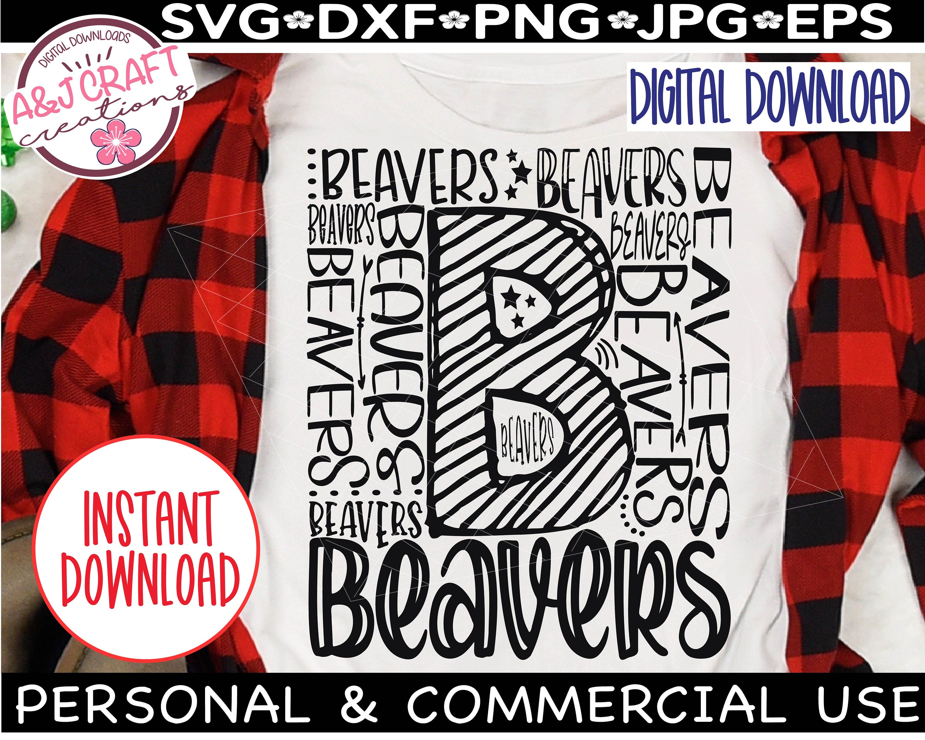 BEAVERS SVG, Beavers Shirt Svg, Beavers Typography Svg, Beavers ...