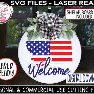 MONTANA Welcome Sign svg, Laser Ready Svg, Patriotic Welcome Montana sign SVG, Montana svg File, State of Montana svg, USA Flag svg