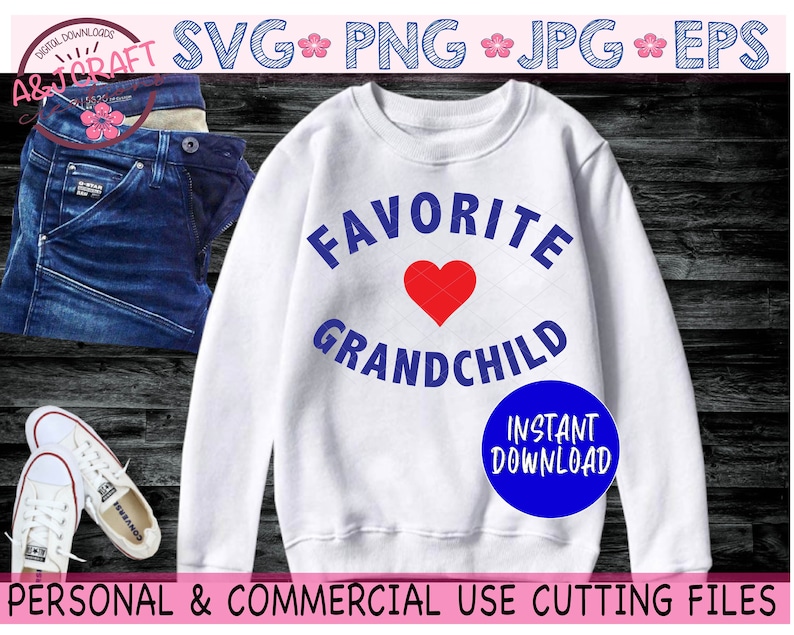 Favorite Grandchild SVG Grandchildren svg Funny Grandchild Shirt svg Family Reunion Shirt svg Favorite Grandchild