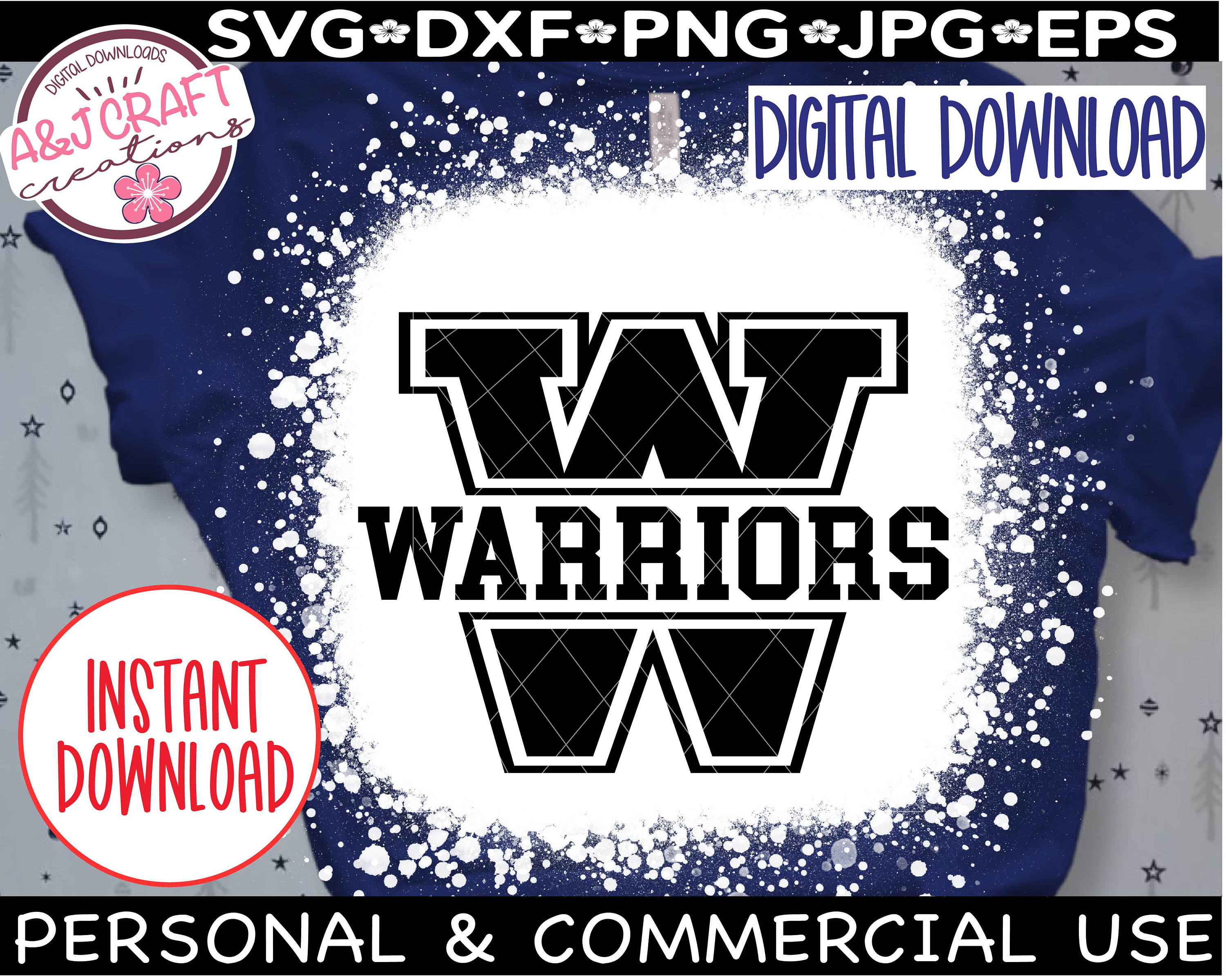 Warriors SVG Warriors Football Svg Warrior Pride Svg Etsy