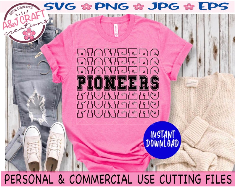 Download Clip Art Pioneers Basketball Svg Pioneers Shirt Svg Pioneers Football Svg Pioneers Svg Pioneers Baseball Svg Pioneers Cheer Svg Art Collectibles