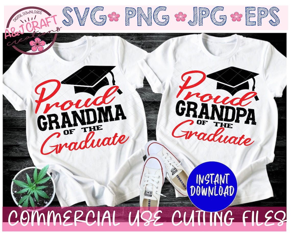 Proud Grandparent Proud Grandpa SVG Proud Grandma SVG Proud Etsy