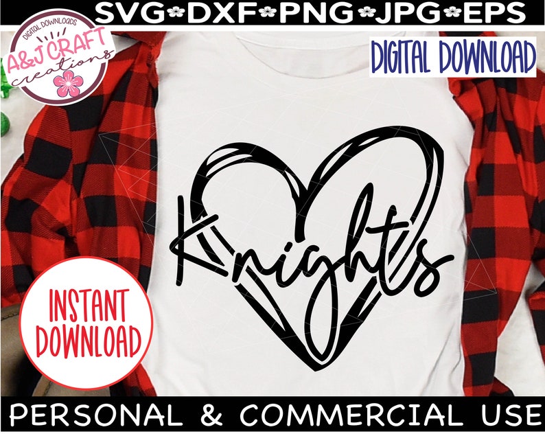 Name Knight Under The Heart www.etsy.com