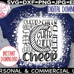 Cheer Typografie SVG, Cheer Mom SVG, Cheer svg, Cheer Mom Shirt svg, Cheerleading svg, jubeln svg design, Cheer Squad svg, Cheer Captain