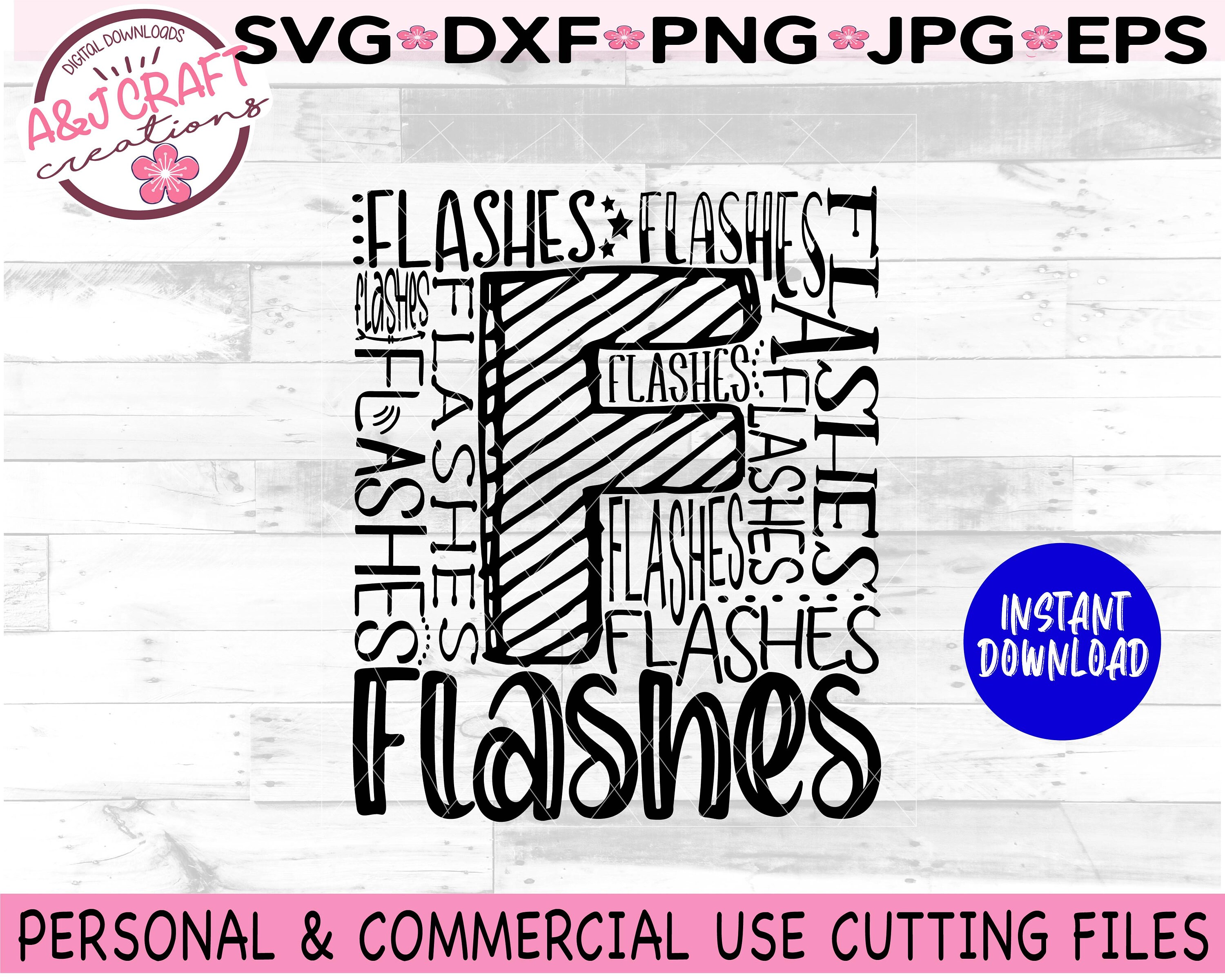 FLASHES SVG Flashes Football svg tipografía svg Camiseta Etsy México