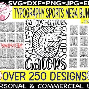 2025 School Mascot Typography SVG Membership Bundle, School Spirit Design Subscription, Team Spirit SVG Files, School Shirt & DTF Designs