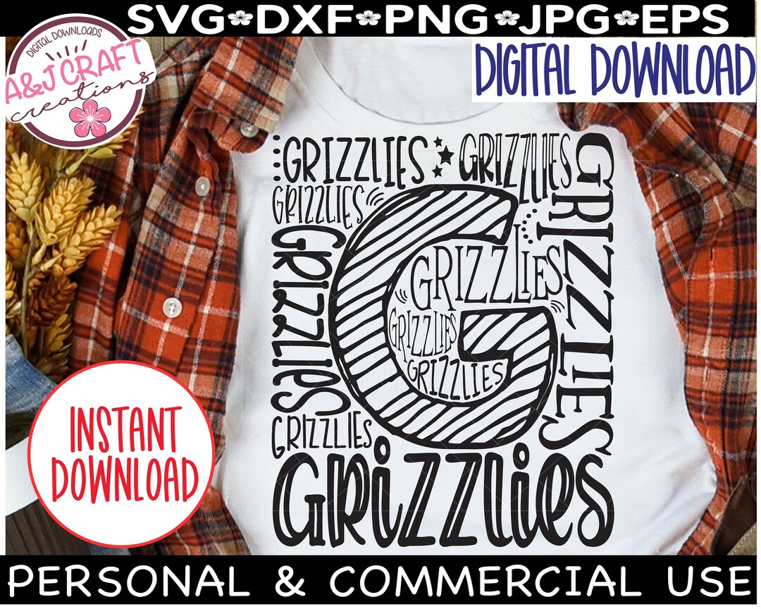 GRIZZLIES SVG, Grizzlies Basketball Svg, Grizzlies Typography Svg ...