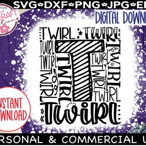 Twirl Svg, Twirler svg, Twirl Typography svg, Baton Twirling SVG, Majorette svg, Twirl Word Art, Baton Word Art, Twirling Gymnastics Svg