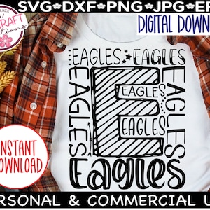 Eagles SVG, Eagles Football svg, Eagles Typography svg, Eagles Mascot svg, Eagles Softball svg, Eagles Volleyball svg, Eagles cheer svg