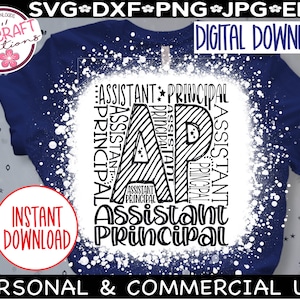 Asystent Dyrektora SVG, Asystent Dyrektora png, typografia svg, Koszula szkolna svg, Personel szkoły svg, Front Office Svg, Duch szkoły svg