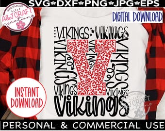 Vikings SVG, Vikings School Team Mascot svg, Vikings Typography, Vikings Football SVG, Vikings Shirt svg, Vikings Baseball Basketball Cheer