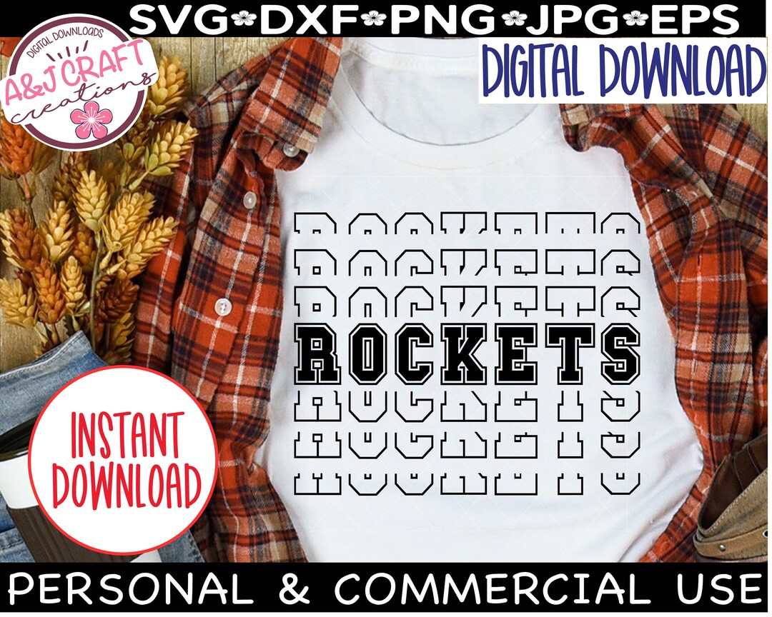 Rockets SVG, Rockets Football SVG, Rocket Team Mascot Svg, Go Rockets ...