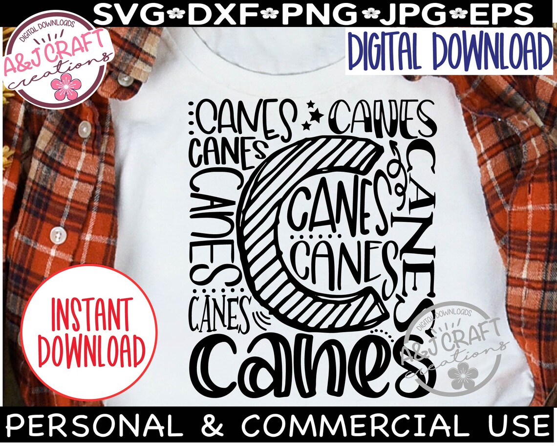 Canes SVG Canes Typography Svg Canes Baseball Canes Team Etsy