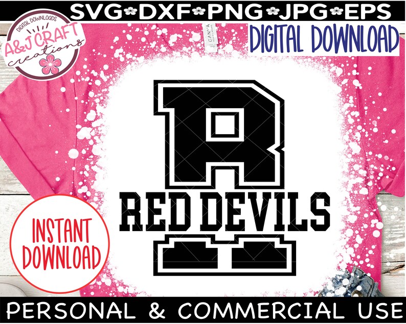 RED DEVILS SVG, Red Devils Football Svg, Red Devils Cheer Svg, Red ...