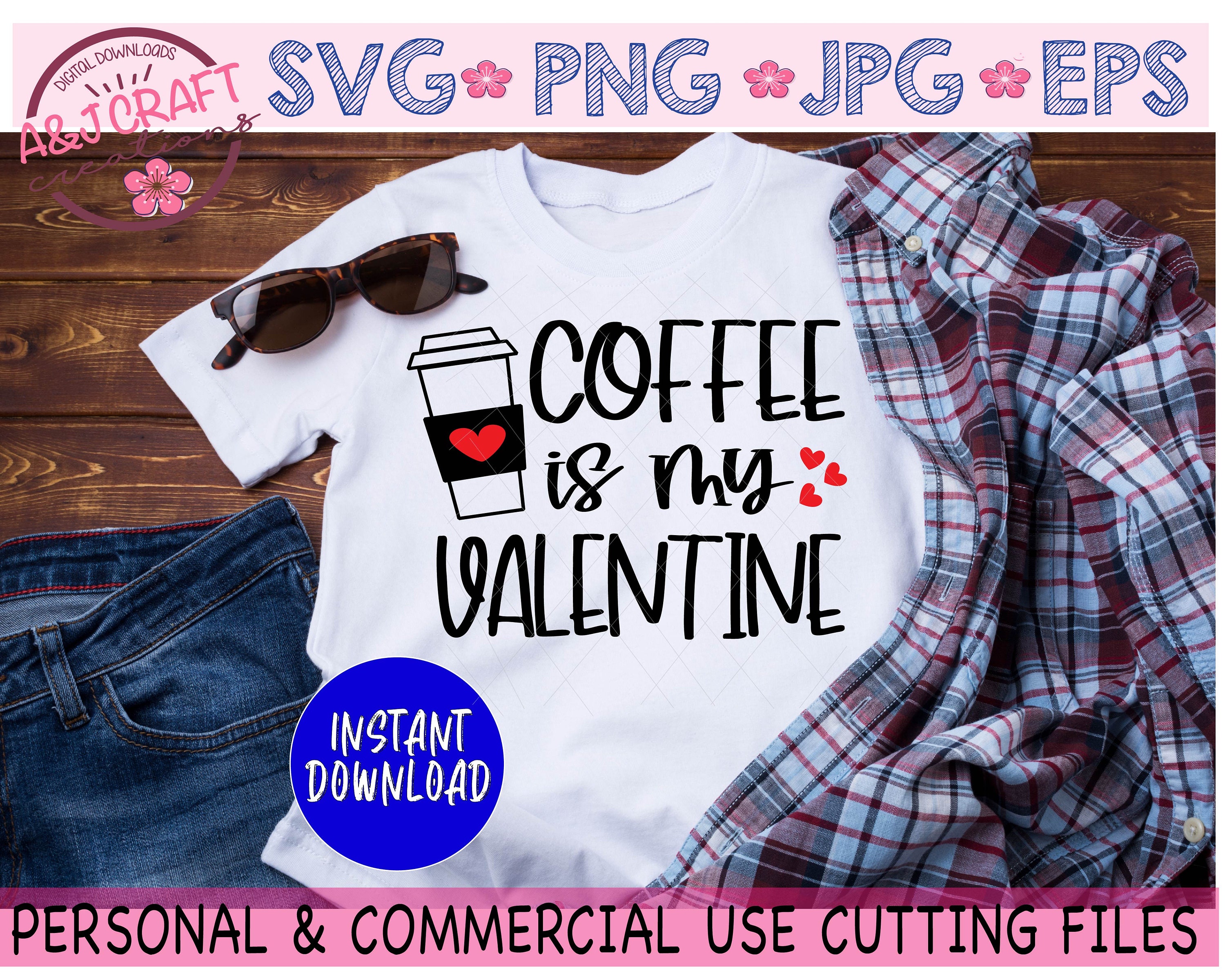 Download Coffee is my Valentine svg Coffee Valentine svg Funny | Etsy