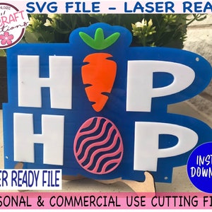 Easter Hip Hop SVG, Hip Hop Bunny SVG,  Easter Bunny SVG, Easter svg,  Laser Ready File, Laser Cut File, Hip Hop svg