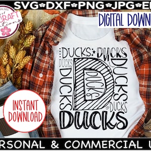 Ducks SVG, Ducks Football svg png, typography svg, Ducks Football shirt, Ducks Mascot, School Mascot svg, Go Ducks, Ducks Sublimation