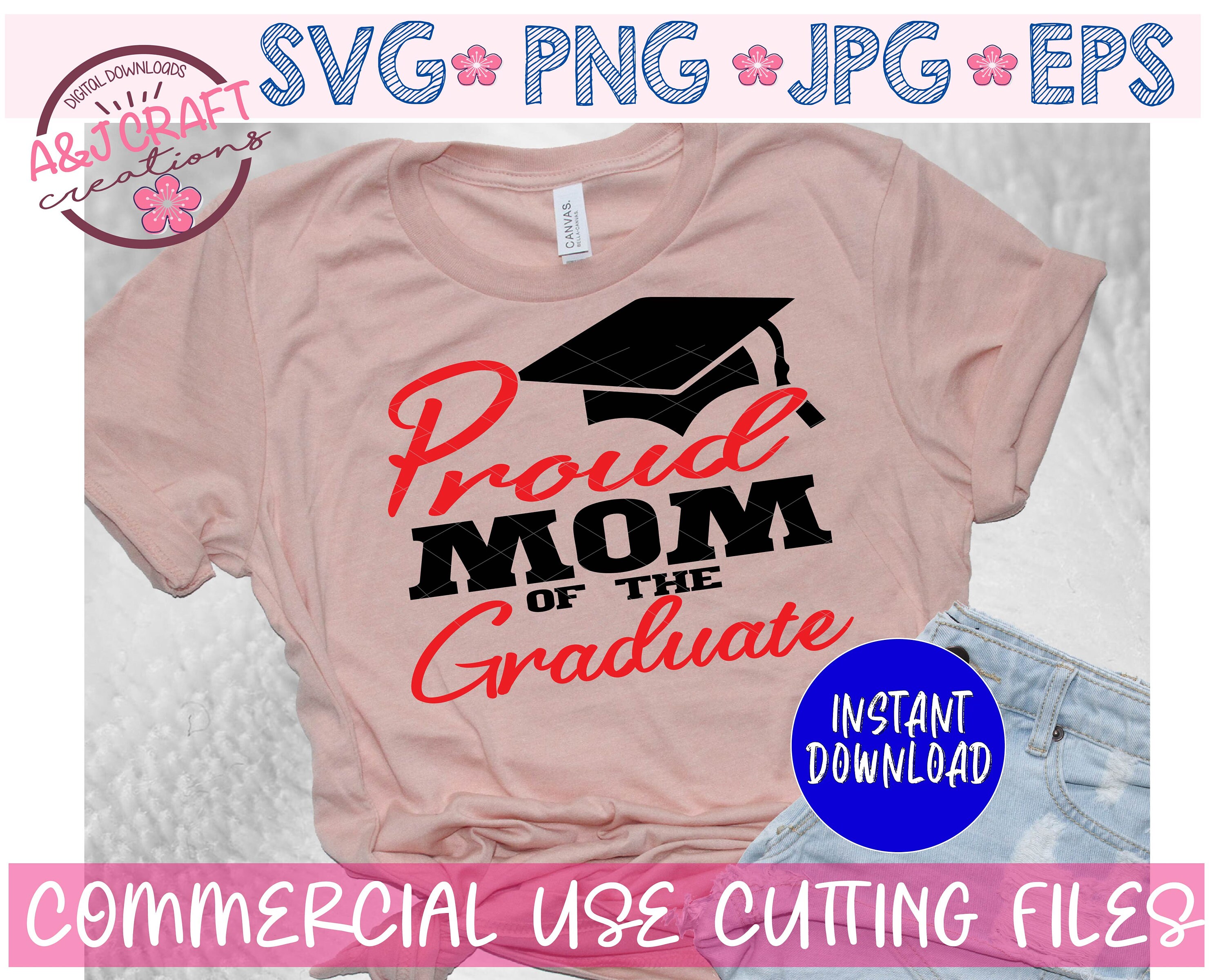 Download Proud Mom of the Graduate SVG Proud Mom of Graduate family | Etsy