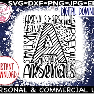 Waffensensien SVG, Waffensalls Typografie, Waffenarsenal Maskottchen, Waffensalls Baseball svg, Waffensalls Football svg, Waffensalls jubeln svg, Waffenseller Pride