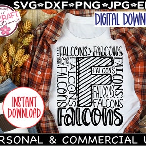 Falcons SVG, Falcons Football svg, Falcons Baseball Svg, Falcons Basketball svg, Falcons Cheer svg, Falcons Typography, Falcons Pride svg