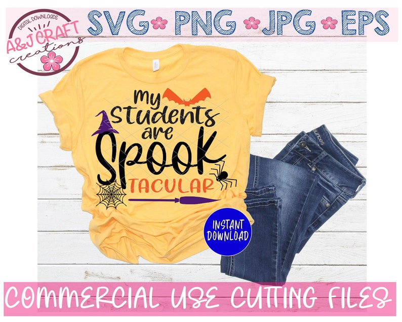 Teacher Halloween SVG Bundle School Bundle SVG Teacher | Etsy