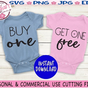 Koop een krijgen een gratis tweeling, Koop een gratis SVG, Twin baby SVG, Pasgeboren svg, Twins SVG bestanden, Twin Baby Gift, Baby Shower Gift