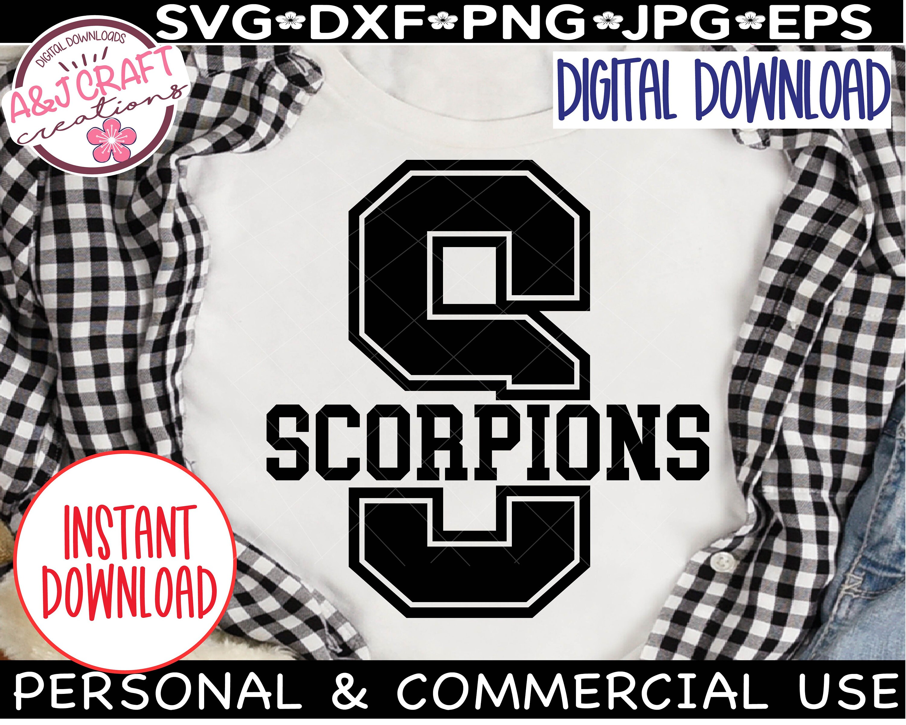 Scorpions SVG, Scorpions Football Svg, Scorpions Cheer Svg