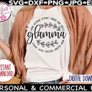 Glamma svg, Oma svg, Best Oma svg, Oma Muttertag svg, Oma svg Dateien für Cricut, Oma Shirt Design, Mimi, Mema, Oma