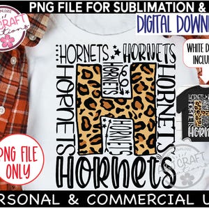 Hornets PNG, Hornets Basketball png, Hornets Typography, Hornets Softball, Hornets Team Spirit, Go Hornets, Mascot, Hornets design for DTF