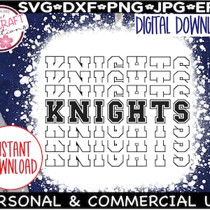 Knights svg, Knights Football SVG, High School Knights svg, Knights Mascot svg, Knights School Spirit svg, Knights Pride svg, Go Knights svg