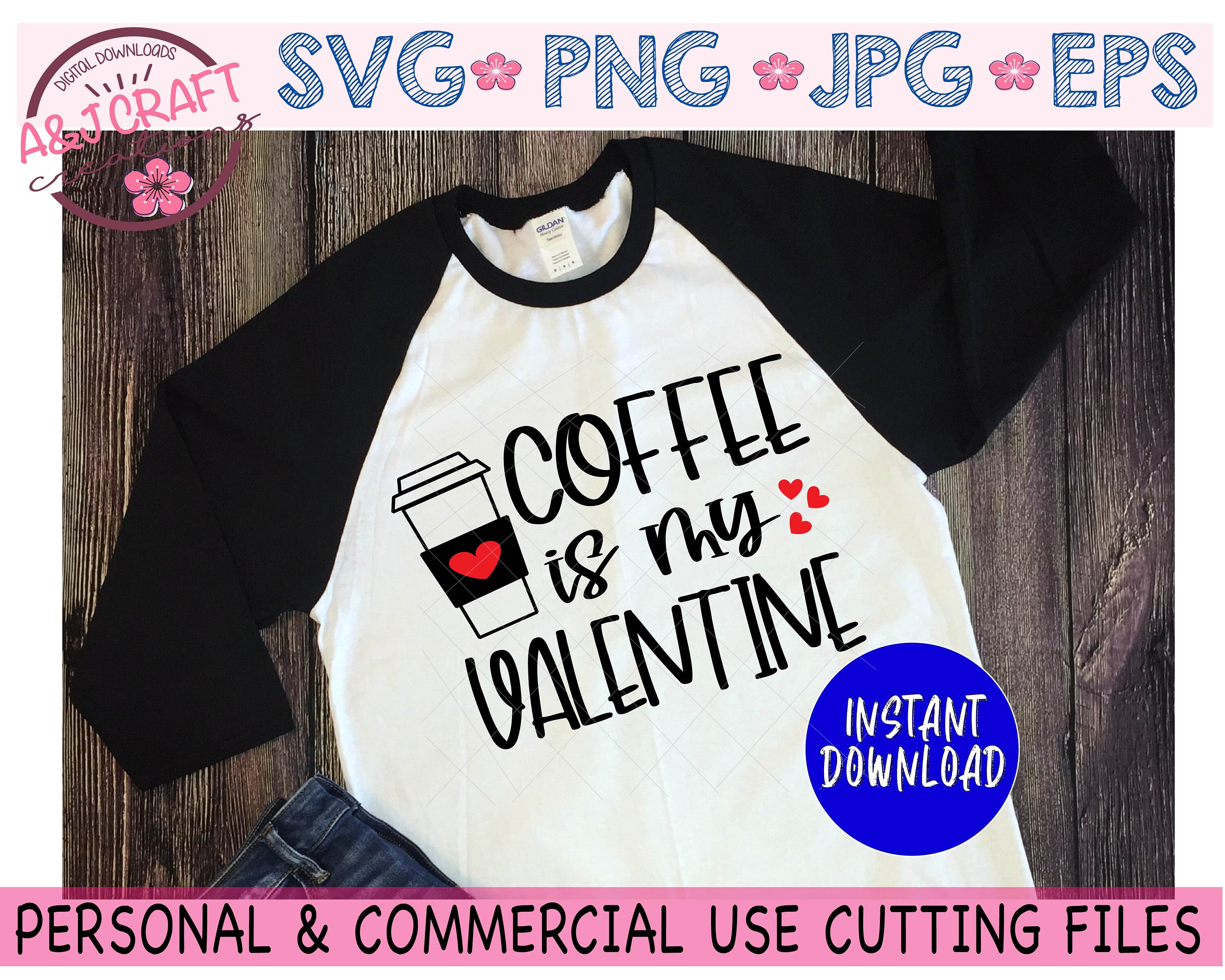 Download Coffee is my Valentine svg Coffee Valentine svg Funny | Etsy