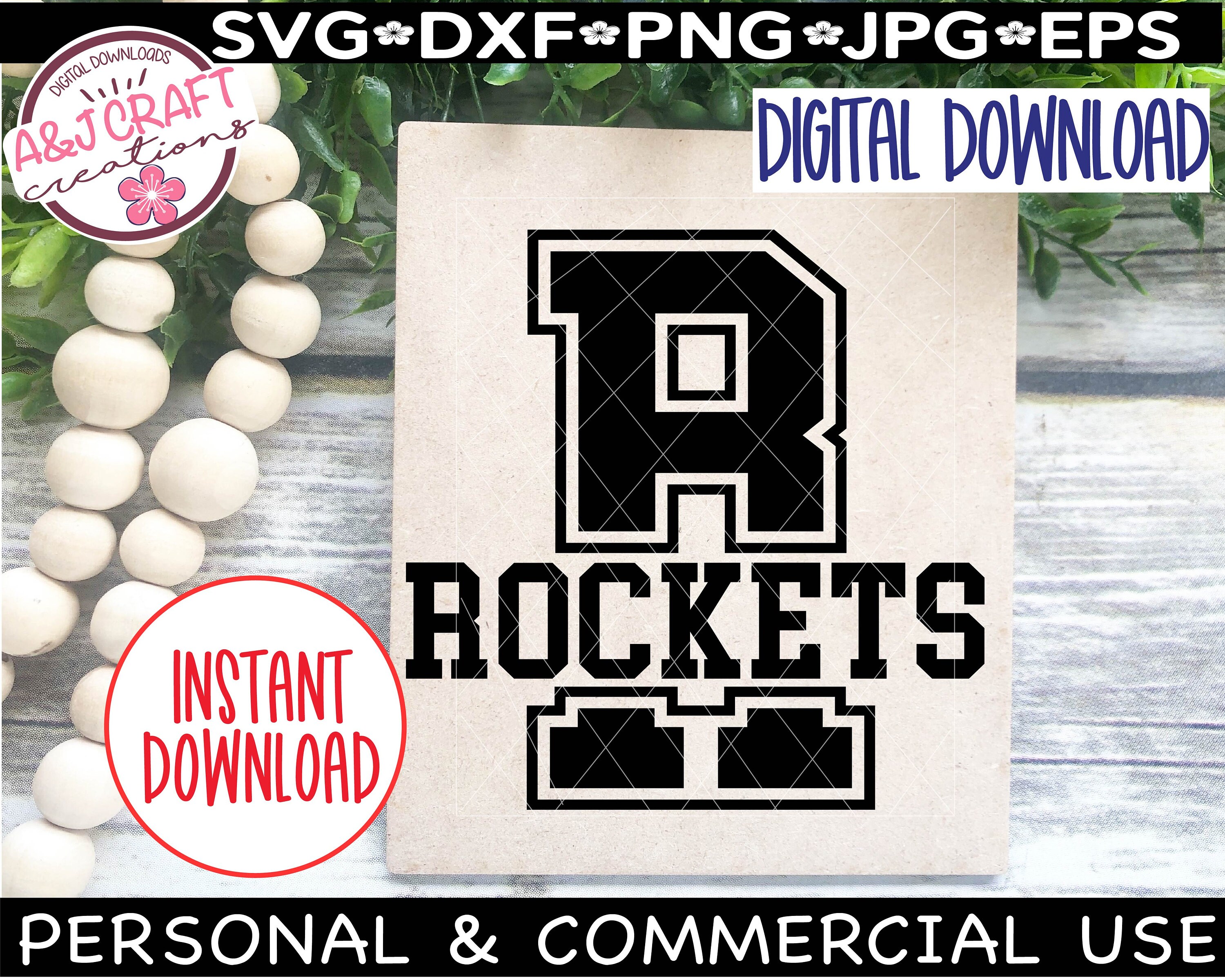 Anna Rockets Svg Rockets SVG, Rockets Football Svg, Rockets Cheer Svg, Rockets Sport Svg ...