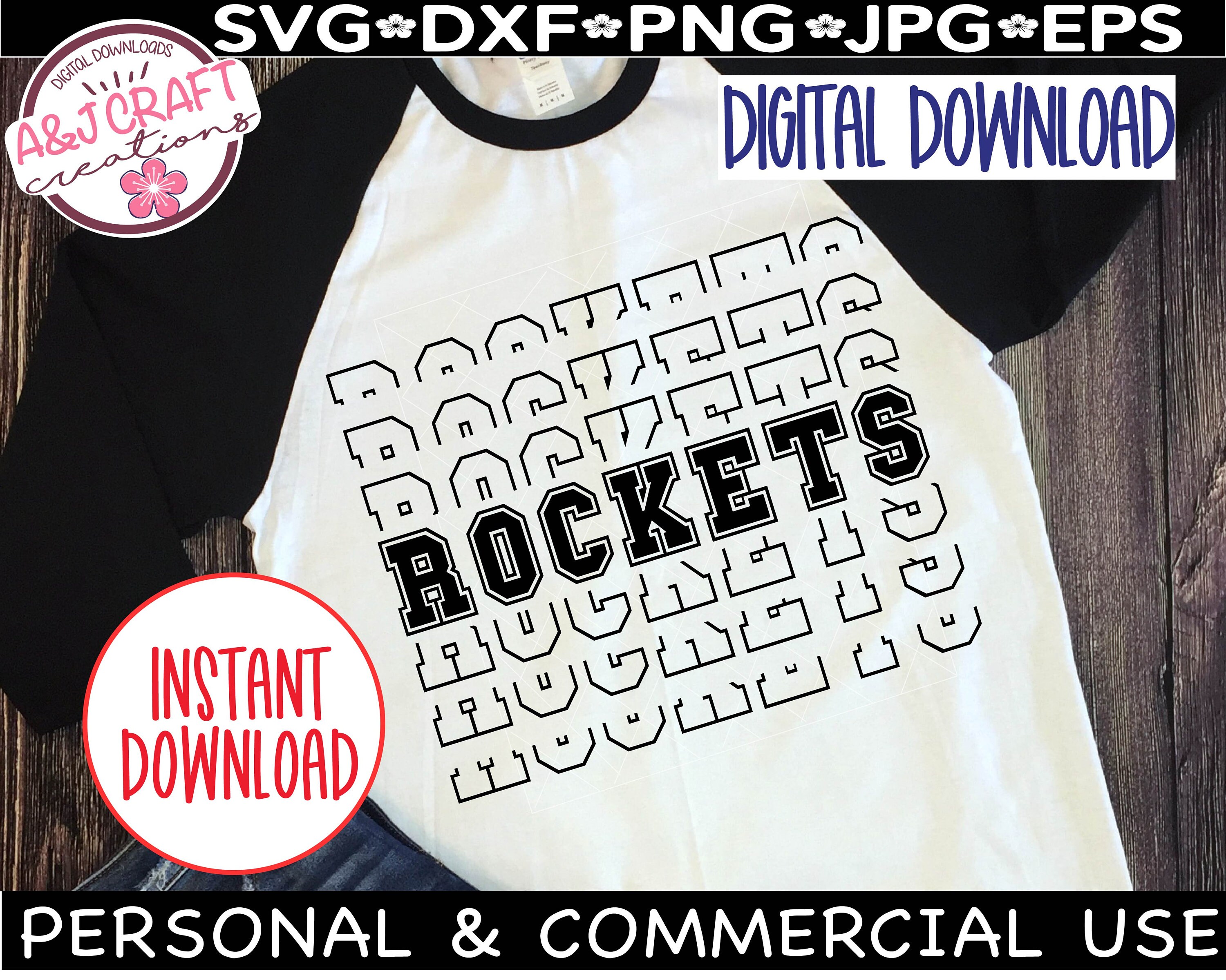 Anna Rockets Svg Rockets SVG, Rockets Football SVG, Rocket Team Mascot Svg, Go Rockets ...