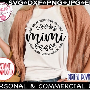 Mimi svg, Grandma svg, Best Grandma svg, Grandma Mothers Day svg, Grandma svg files for Cricut, Grandma Shirt Design, Mema, Granny