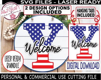 Letter Y svg BUNDLE, Laser Ready, Patriotic Lettering svg, USA Letter svg, Family Initial svg, Patriotic Welcome Sign svg, Stars and Stripes