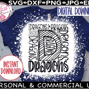 Dragons SVG, Dragons Football svg, Dragons baseball, typography svg, Dragons School Team Mascot svg, Dragons Cheer, Dragons Coach, Teacher