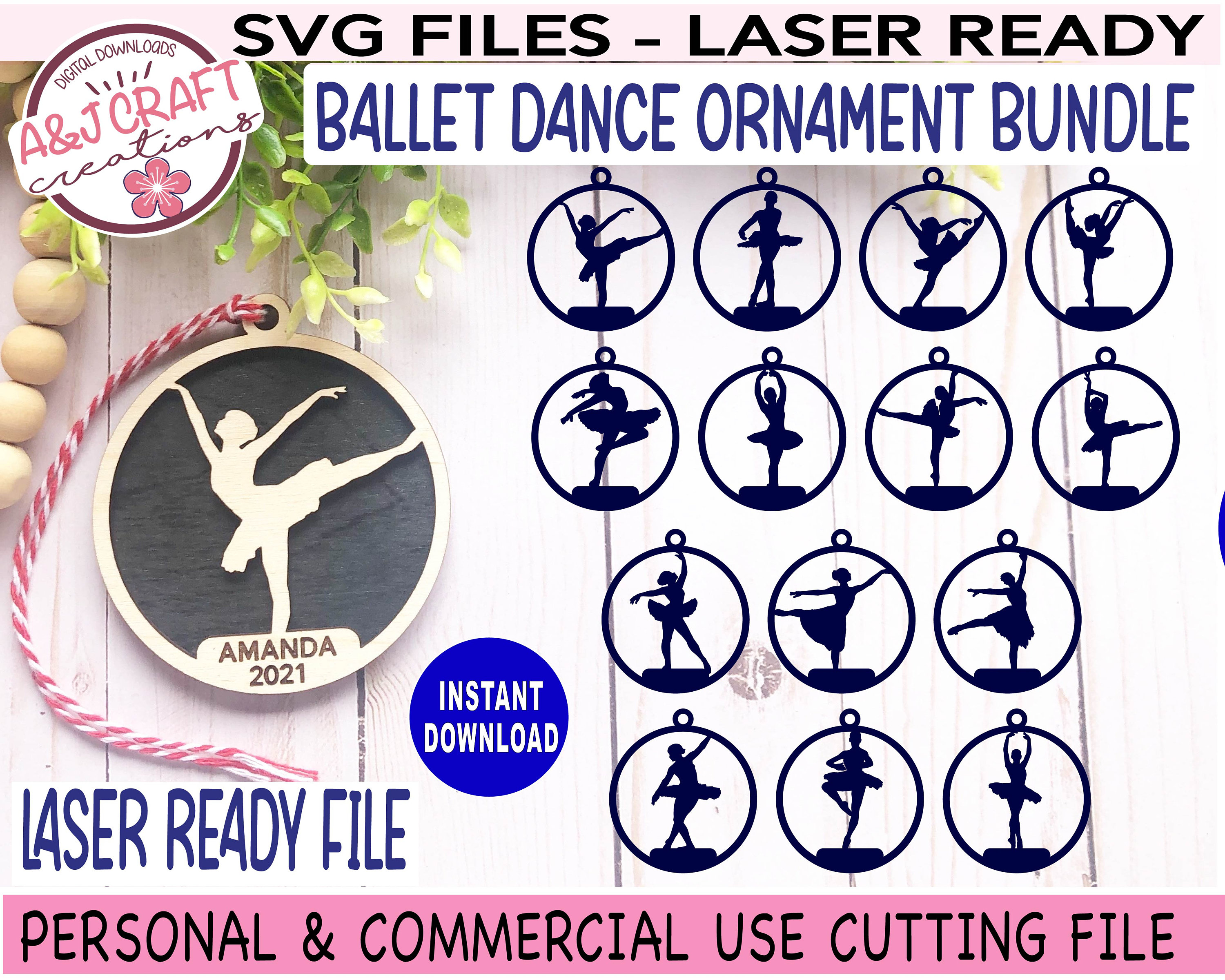 Ballet Dance Ornament SVG Bundle Ballet Ornament Svg Ballet Etsy Canada
