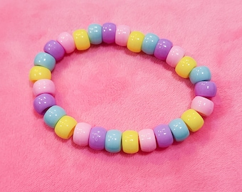 Pastel Kandi Pony Bead Bracelet