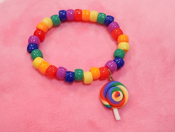 Beaded Bracelet - Lollipop Beaded Bracelet - Lollipop